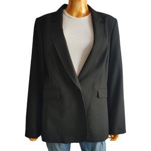 DKNY black single button professional blazer jacket